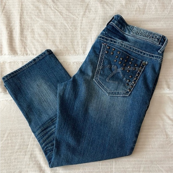 Hydraulic Jean Capris - LIKE NEW - size 13/14 - Picture 1 of 7